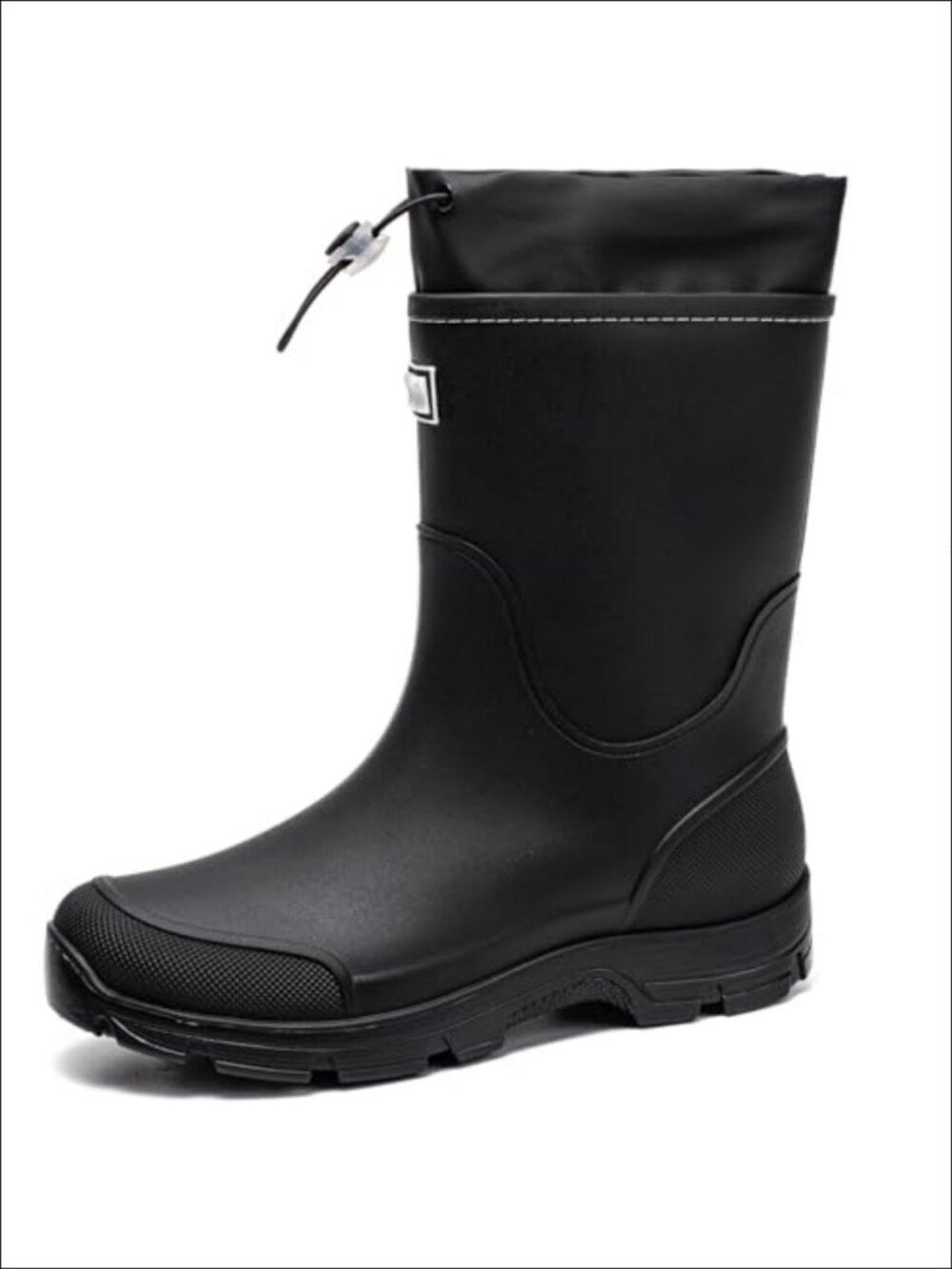 Mid Calf Waterproof Rain Boots Anti-Slip Garden Work PVC Rubber
